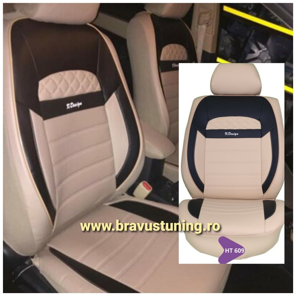 Huse scaun auto Piele Ecologica Audi,BMW,Mercedes,Skoda,Ford,Seat,Vw