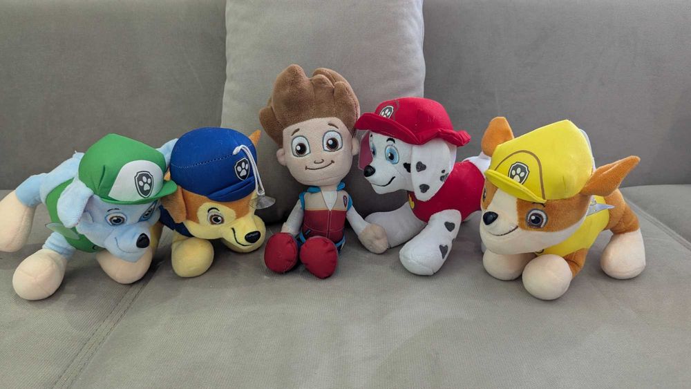 Комплект Paw patrol Пес Патрул лот от 5 плюшени играчки с Райдър
