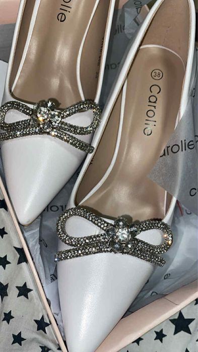 Pantofi Ivory(alb cald)