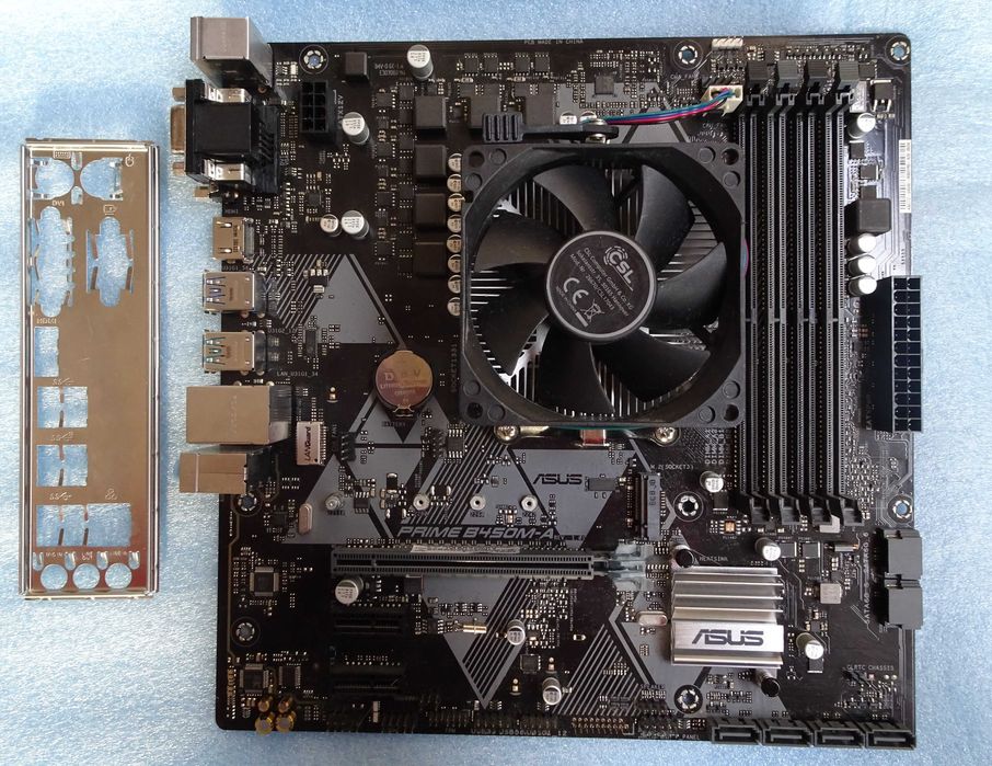 Kit placă de bază+procesor, Asus B450M-A, Ryzen 5 2400g