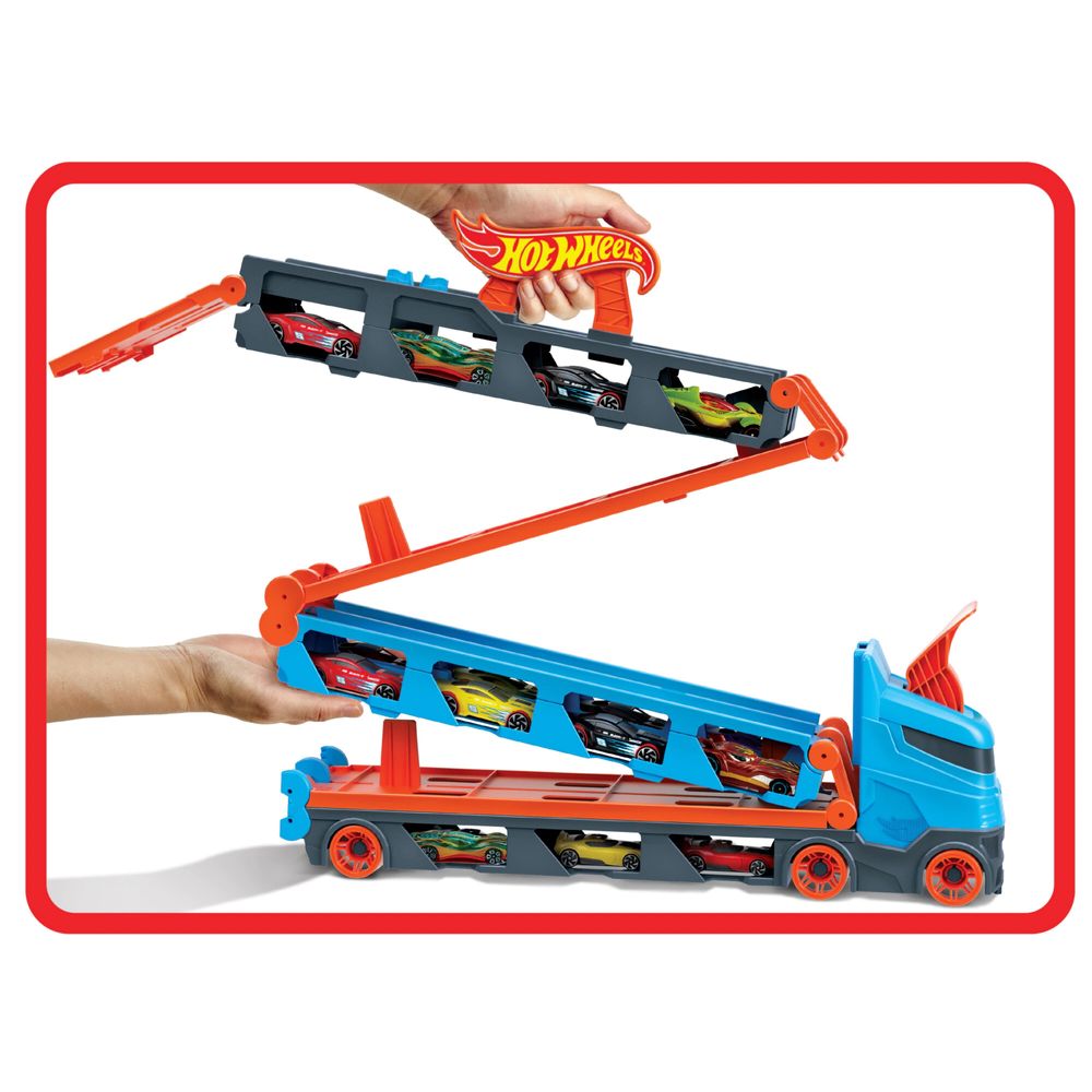 2 In 1 Hot Wheels - Мега автовоз и писта