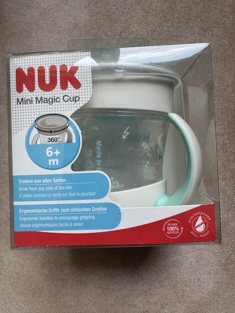 NUK EV Чаша с дръжки MINI MAGIC 160 мл 6+ месеца НЕУТРАЛ