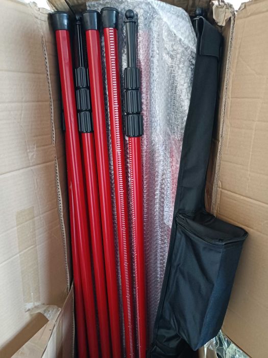 Tija extensibila, pol aluminiu, prajina 3.8m pt nivela laser