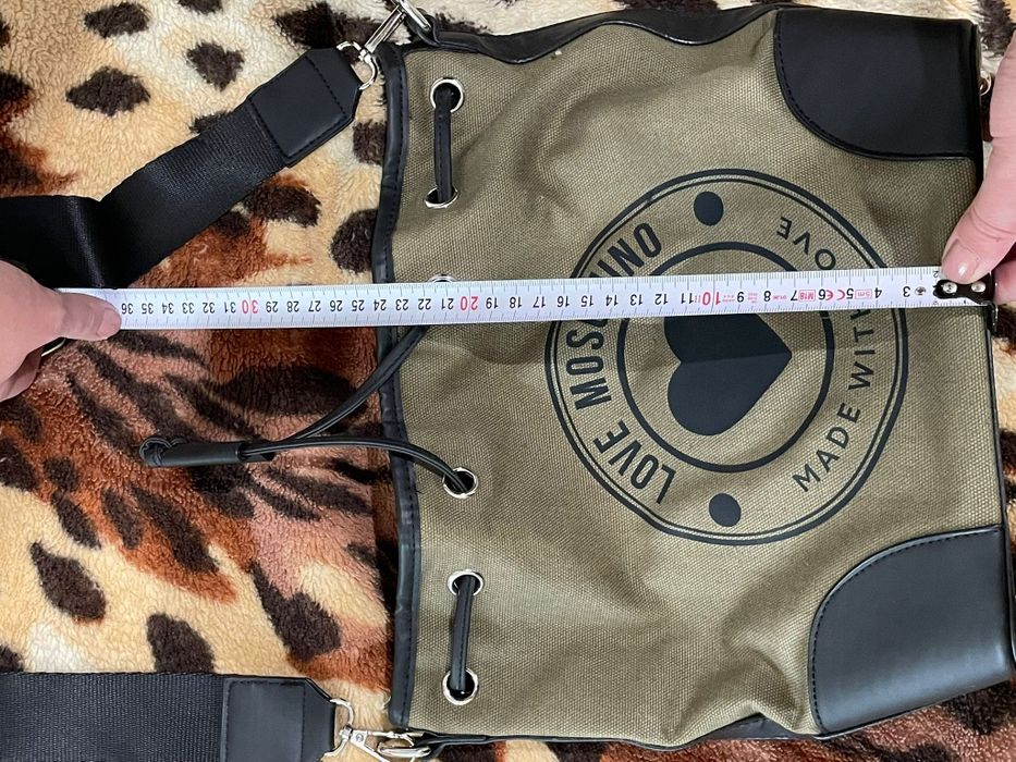 Rucsac verde din pânză