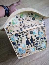 Cutie postala personalizata vintage