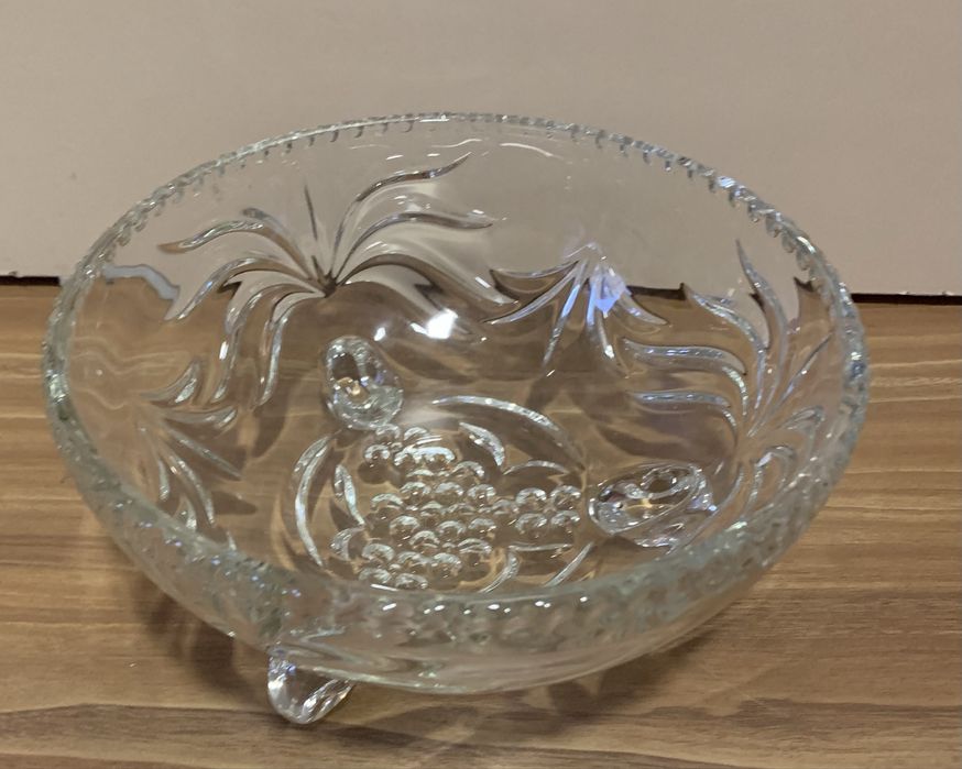 Castron ,vaza , fructiera cristal