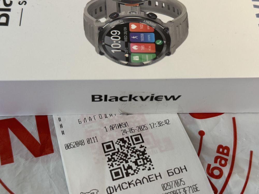 ***КАТО НОВ Blackview Smart Watch W50 Pro Гаранция Technopolis 2027 Bl