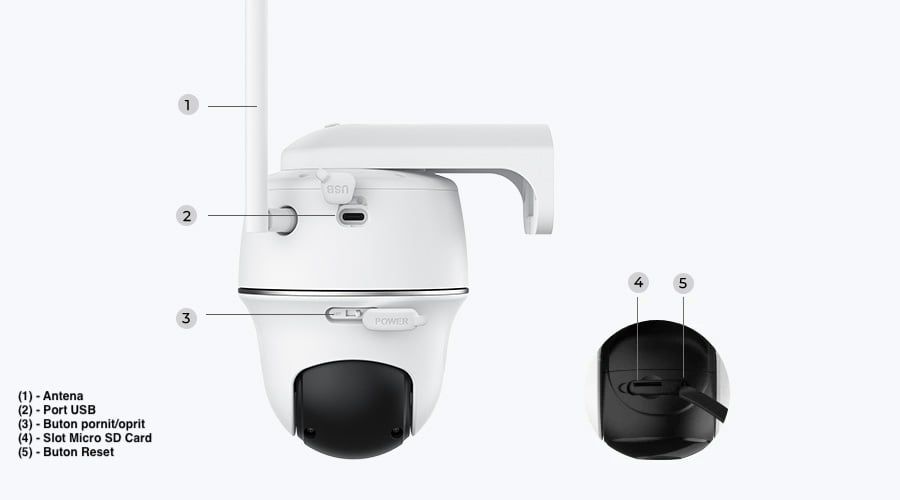 Camera de supraveghere Reolink Argus PT Ultra 4K / 8MP