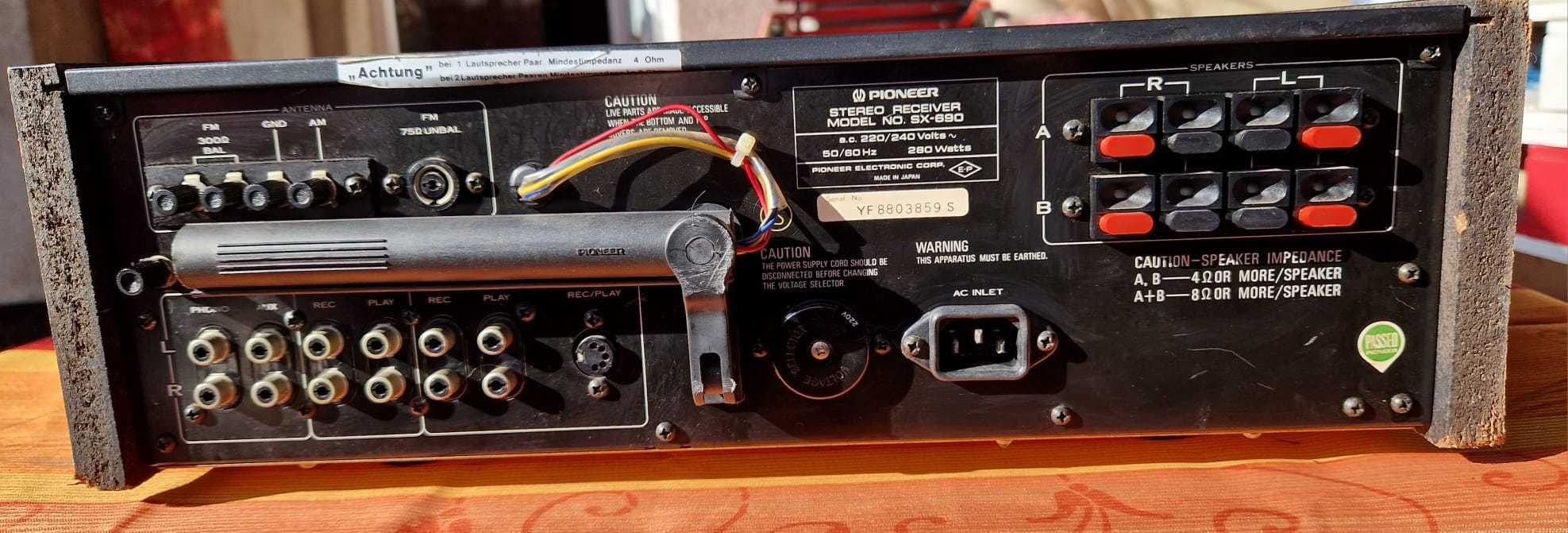 pioneer sx 690 radio-amplificator (arata foarte bine)
