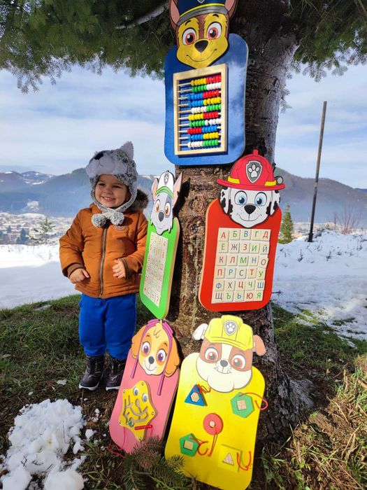 Пес Патрул дървени образователни игри Промоция от 50лв на 35лв