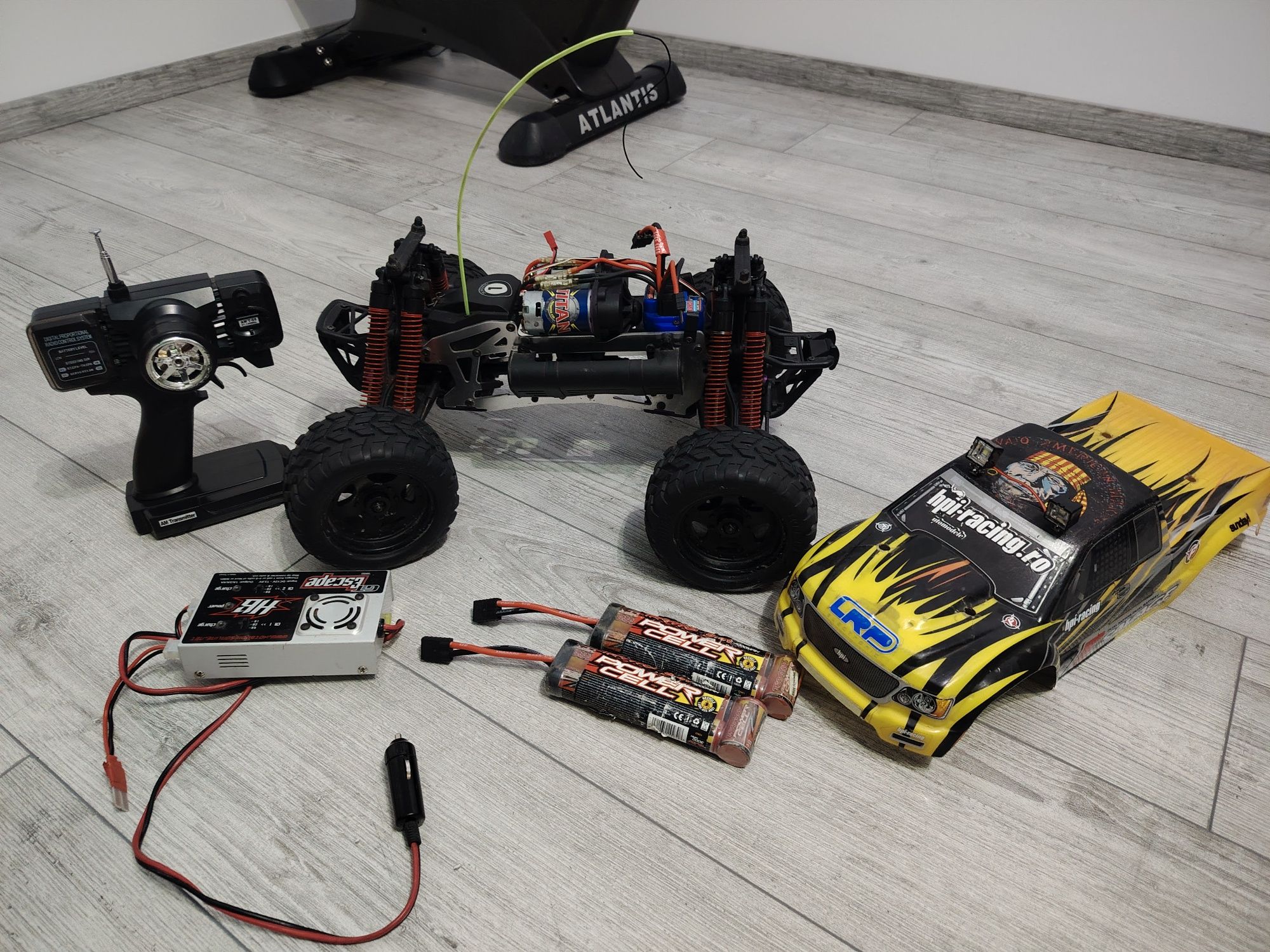 Automodel, mașinuța HPI,electronica traxxas