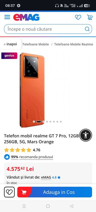 Realme GT7 pro 256GB 6500Mah baterie