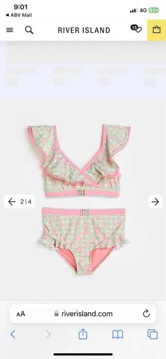 Бански костюми Guess River Island Nutmeg 6-8-10-12-14 години