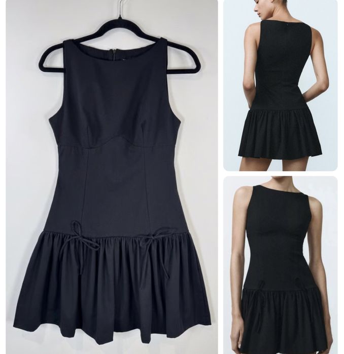 Черна рокля Zara