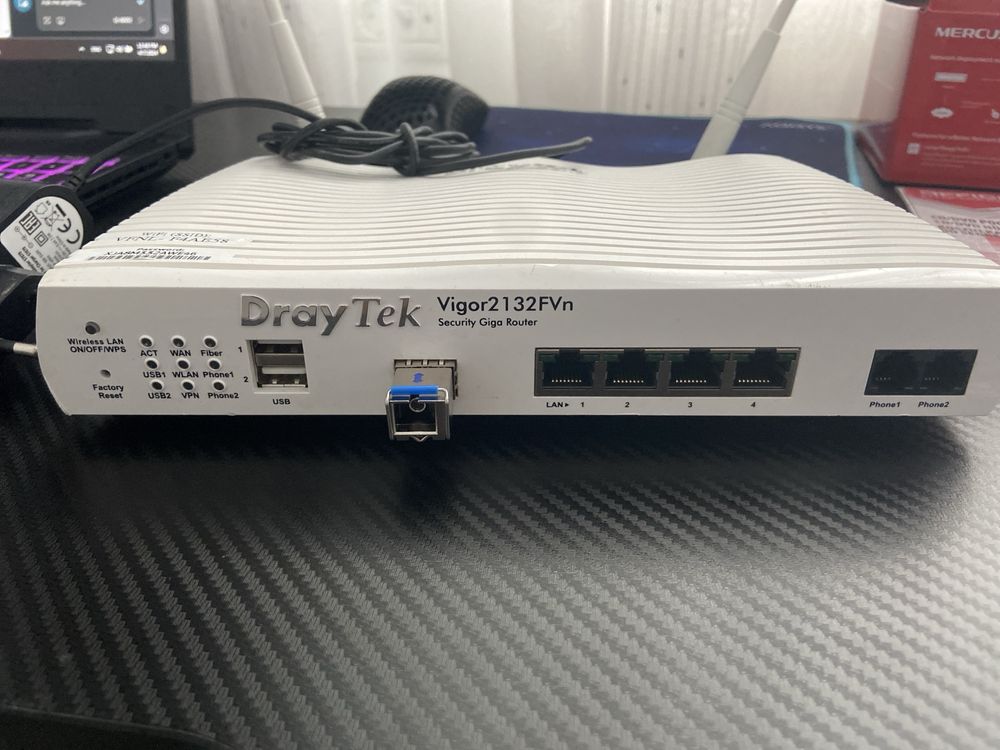 Router DrayTek Vigor2132FVn VPN VLan Firewall Voip