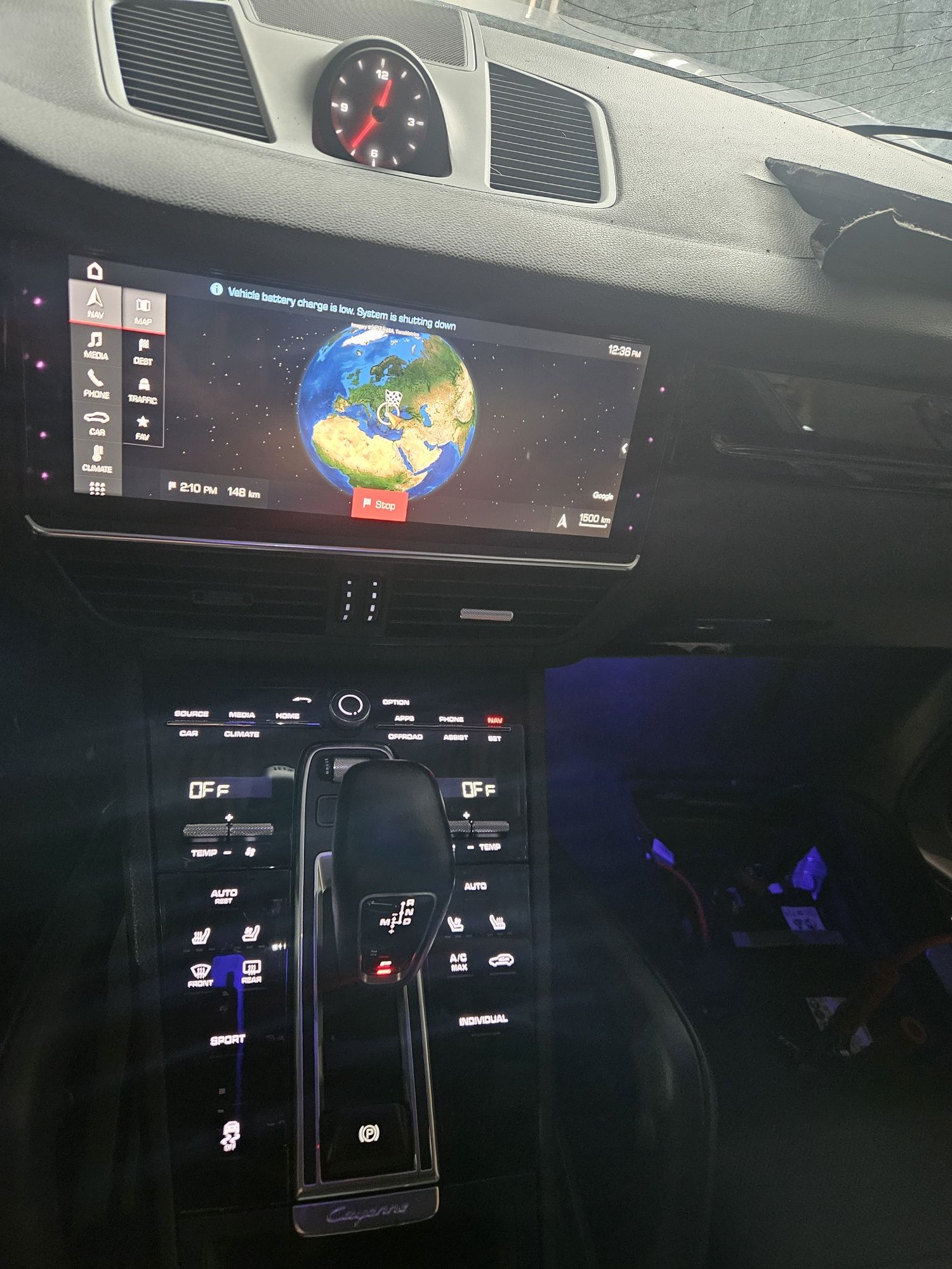 Управление/централна конзола за Porsche Cayenne 3