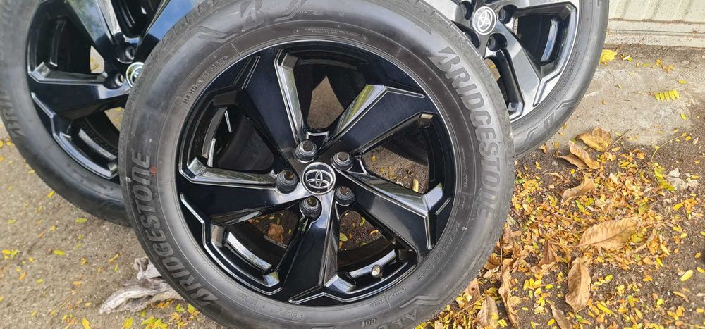 Set Jante Toyota cu Anvelope Bridgestone 225/60/R18 și senzori TPMS