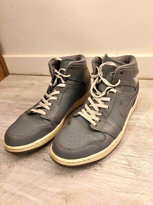 Nike Jordan 1 Mid Cool Grey marime 46 EU