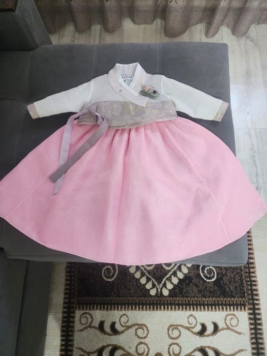 Ханбок, корейский национальный костюм для девочки на 1 годик