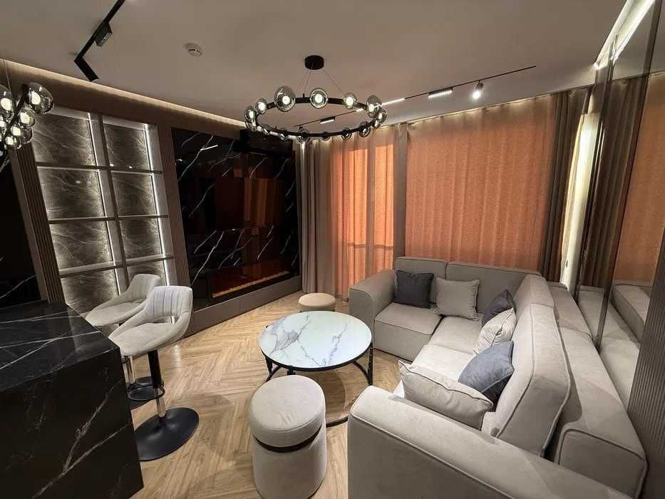 NRG U Tower 2 комнатная ЕВРО ремонт 53м2, мебель и техника