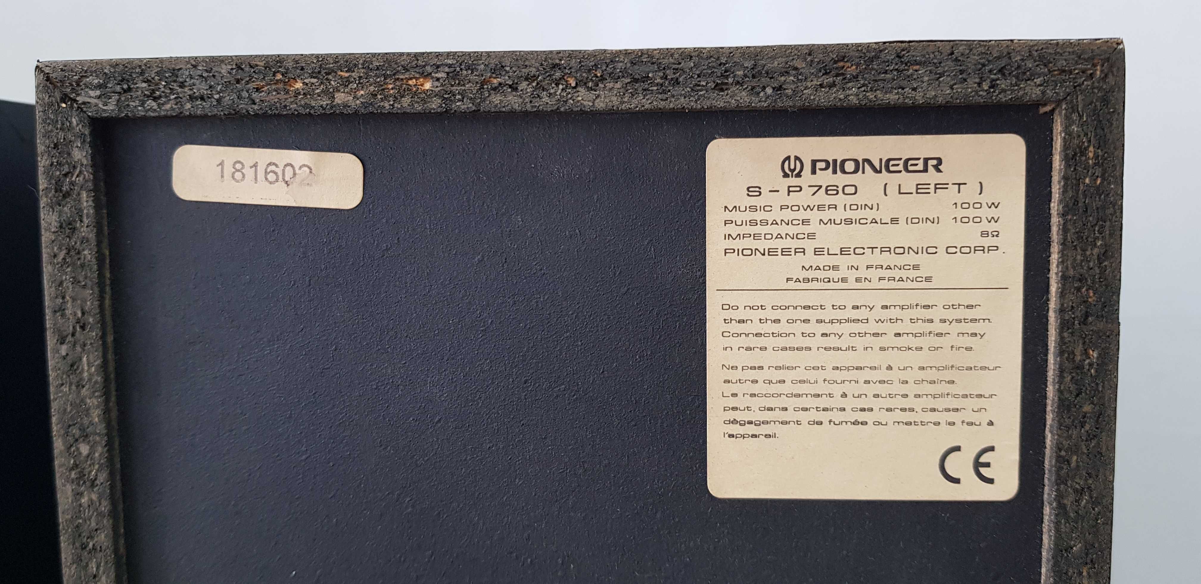 Pioneer S P 760 boxe 3 cai 8 ohmi 100W senzatie muzica arta colectie