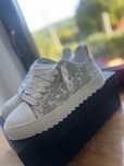 Adidasi Numeris alb/gri