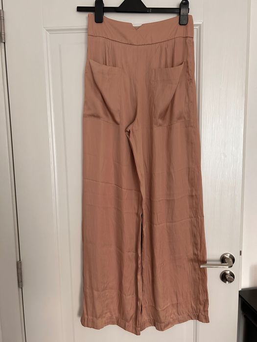 Pantaloni  wide leg satin Zara