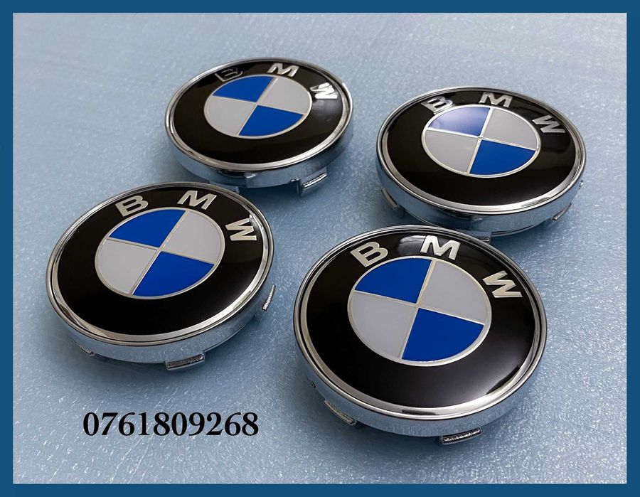 Set 4 capace 60mm jante aliaj BMW seria 1 2 3 4 5 6 7 X1 X3 X5 X6