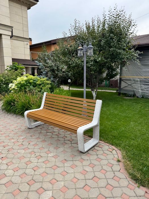 Прочные скамейки из композитного камня Мрамора Скамейки из мрамора
