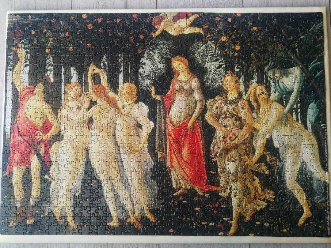 Puzzle operă de artă - Sandro Botticelli - La Primavera - 1000 piese