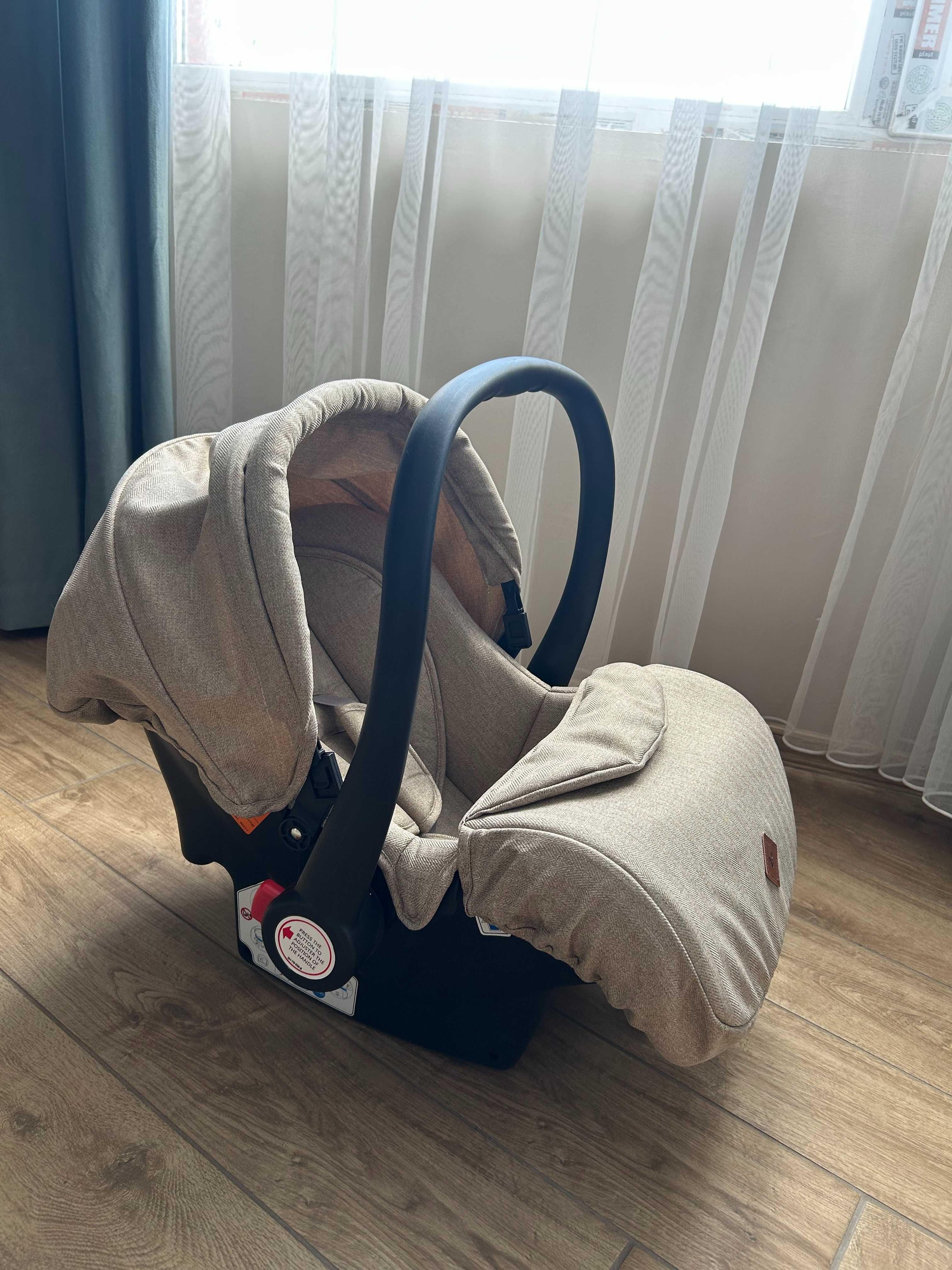Кошница/Столче за кола Cangaroo - Icon, 0-13 kg, бежов на ТОП Цена