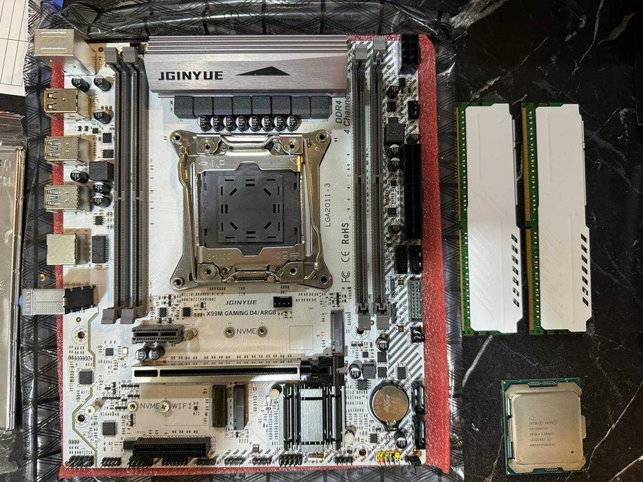 32 поточные Белые комплекты JGINYUE x99 / ARGB, с куллером