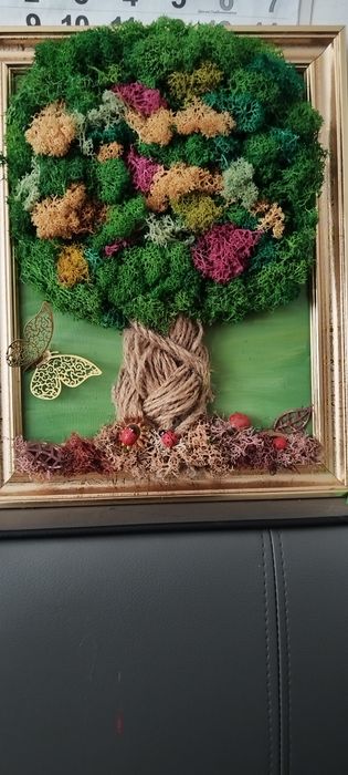 Декорации от жив скандинавски мъх