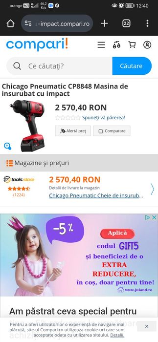 Pistol impact Chicago cp8848