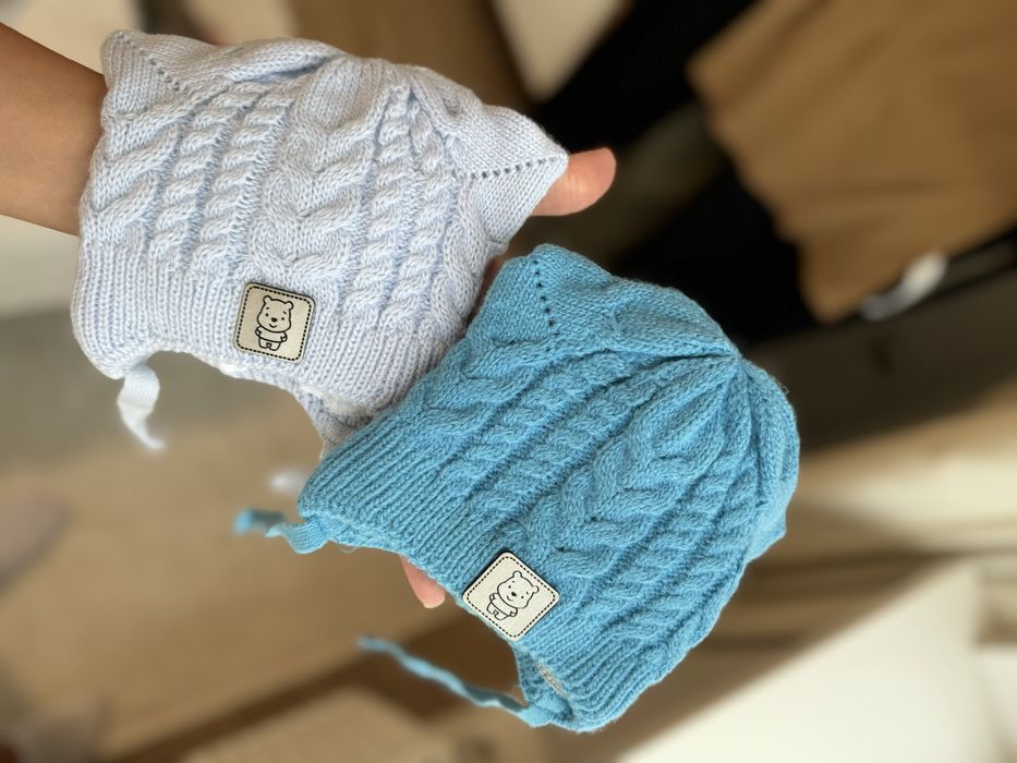 Новые шапочки на 1-3 месяца