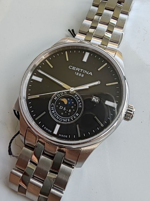 Ceas Certina DS 8 Chronometer Moon Phase 40,5 mm Quartz Nou!