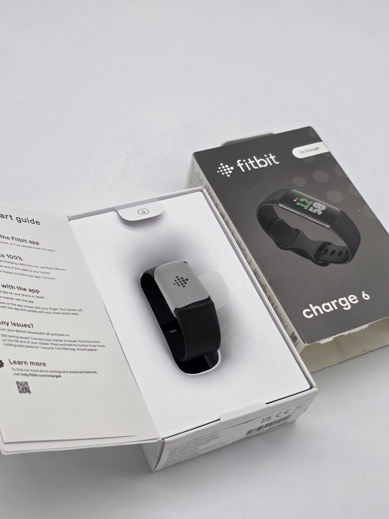 Bratara Fitness Fitbit Charge 6 GPS Glonass Bluetooth NFC Negru, nou