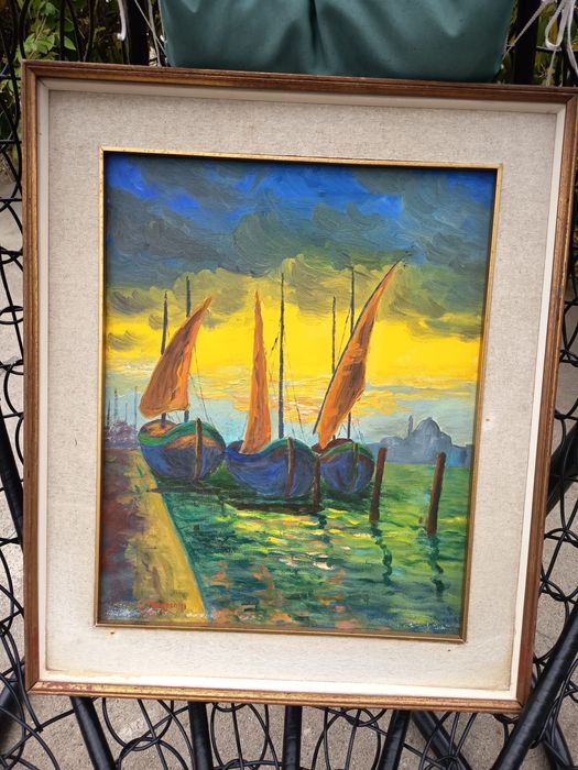 Tablou Autentic "Scena Marina" Artist G.MAGGIONI