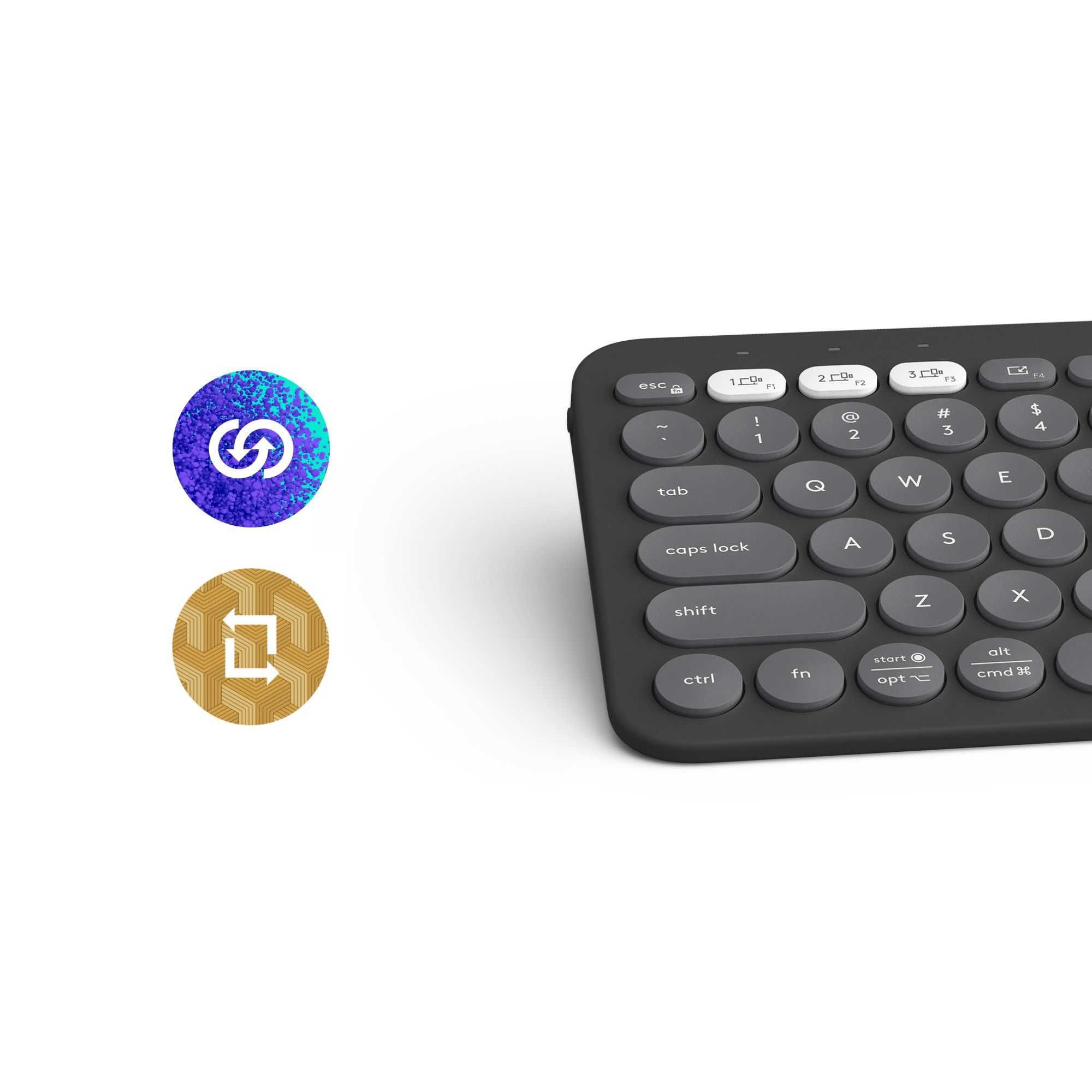 ПРОМО Нова Безжична Клавиатура LOGITECH PEBBLE KEYS 2 K380S Гаранция