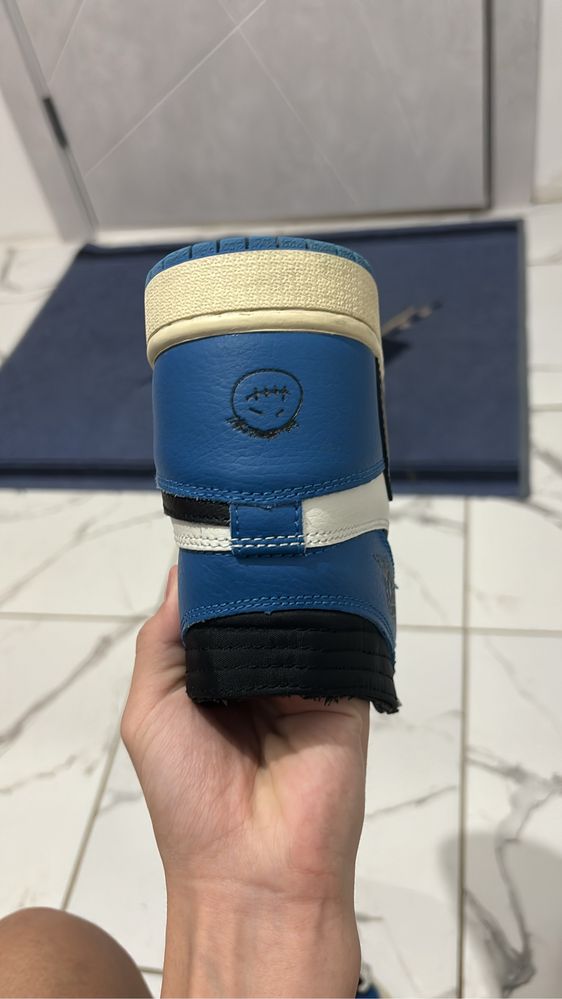 Кроссовки Jordan 1 Retro High OG x Travis Scott x Fragment
