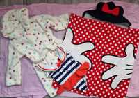 Set halat de baie , prosop de baie Minnie Mouse ,costum de baie fete