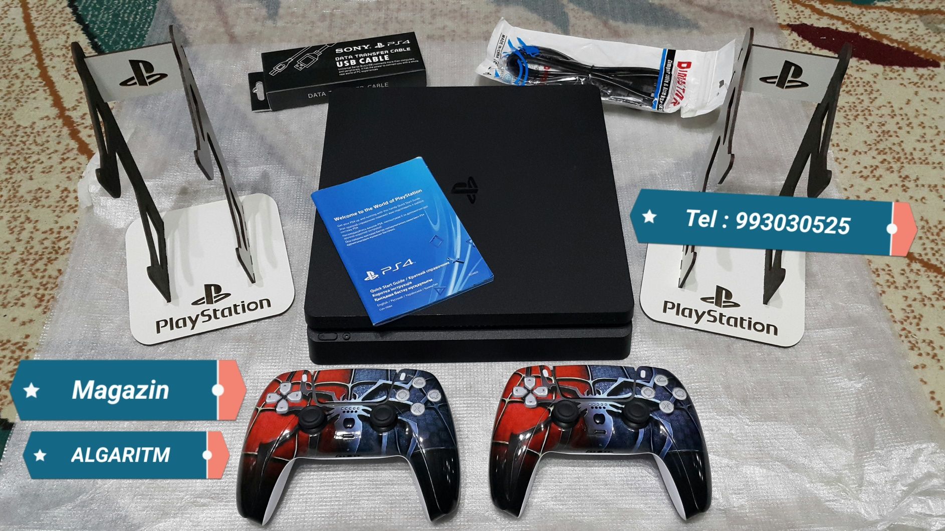 Playstation 4. Slim HDR + 2ta Exclusive Joystick.