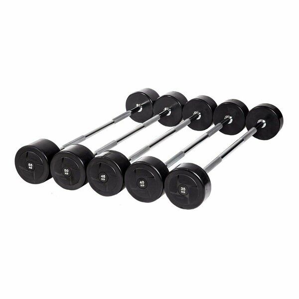 Неразборная резиновая штанга Штанга гантел фиксированная