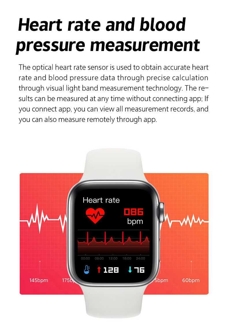 Smart Watch S8 Pro Смарт Часовник Обаждания, Пулс, Кръвно, Крачки, Сън