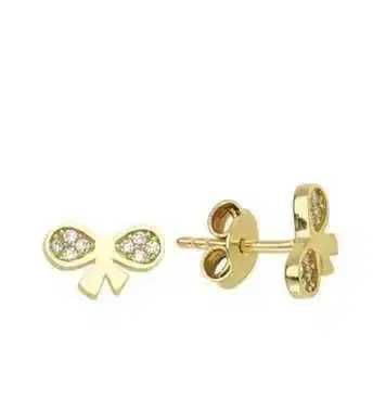 Cercei aur galben fundite - DA366