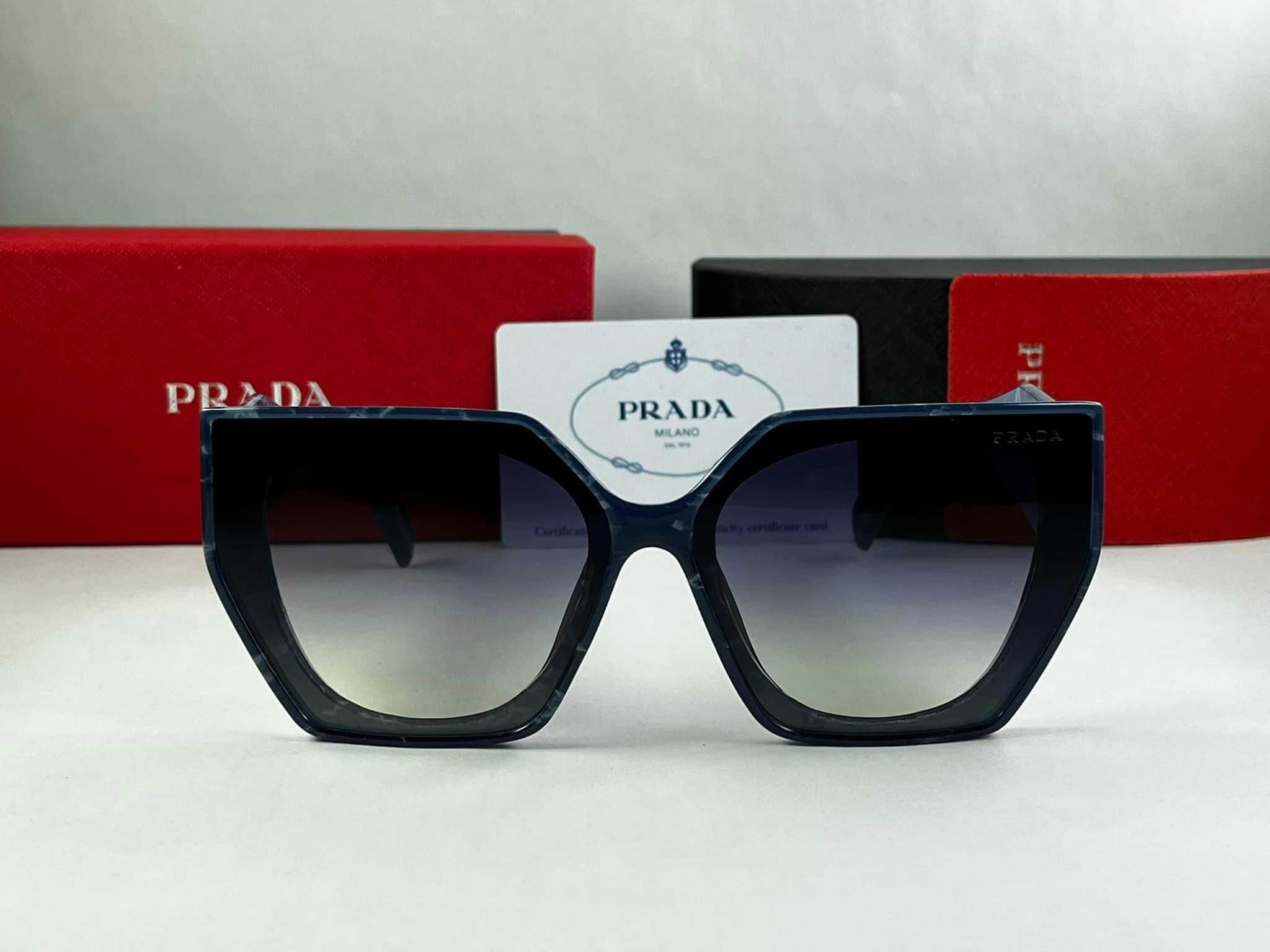 Слънчеви очила Prada Cat Eye Черни Прада УВ400 Пеперуда Котешко Око