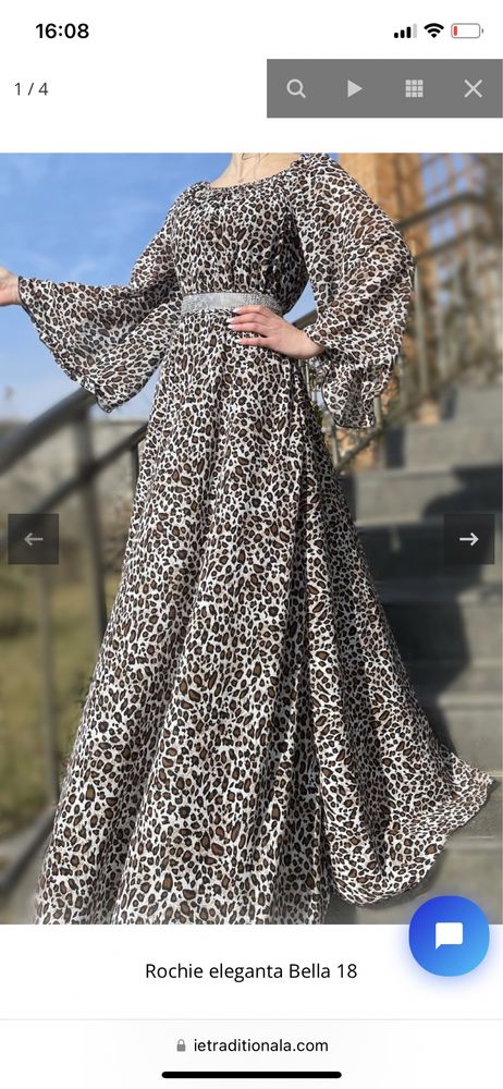 Rochie de ocazie animal print mărimea universala noua