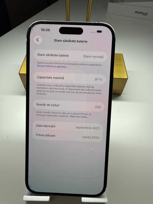 iPhone 15 Plus / 128 GB / 97%/ Cutie și Incărcător.