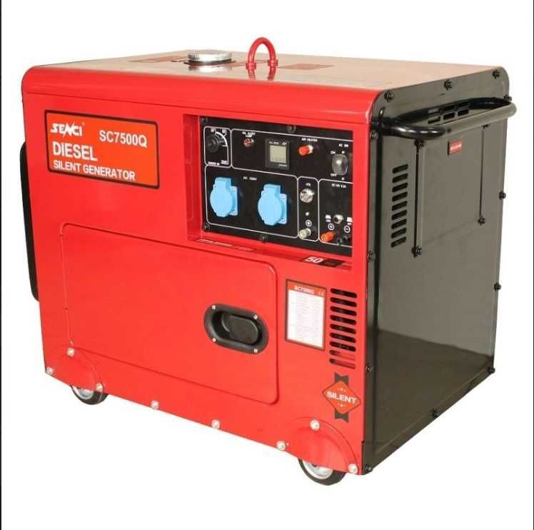 Дизелов монофазен генератор обезшумен SENCI SC-7500Q, 6 KVA, 18 л иATS