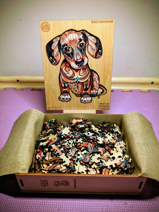 Puzzle lemn Dachshund